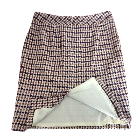 Talbots Petites Houndstooth Pencil Skirt 10 Petite - Picture 5 of 7